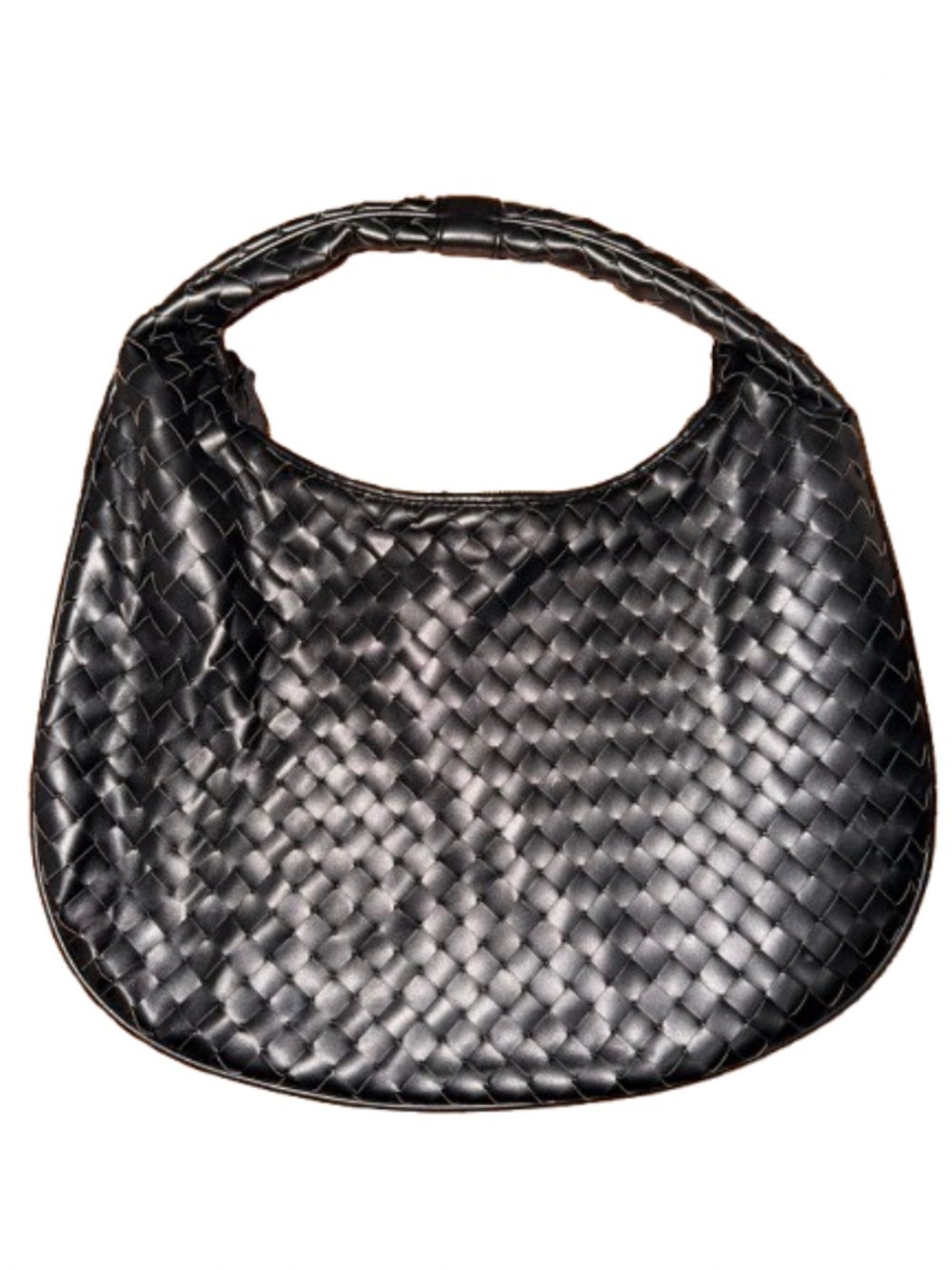 Abercrombie & Fitch "Everyday Shoulder Bag" black, hand-woven hobo bag - Picture 2 of 4